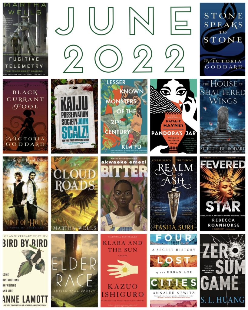 book cover collage, June 2022